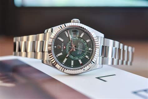 rolex green dial sky dweller|Rolex Sky-Dweller manual.